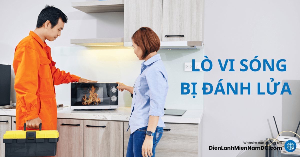 Lò vi sóng bị đánh lửa