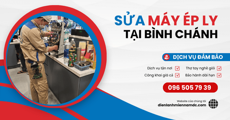 Sửa máy ép miệng ly tại Bình Chánh